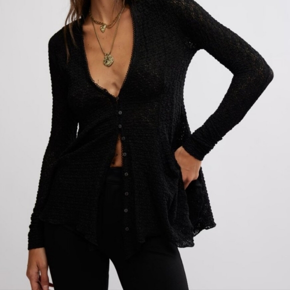 Free People Janey Lace Top - Picture 16 of 16